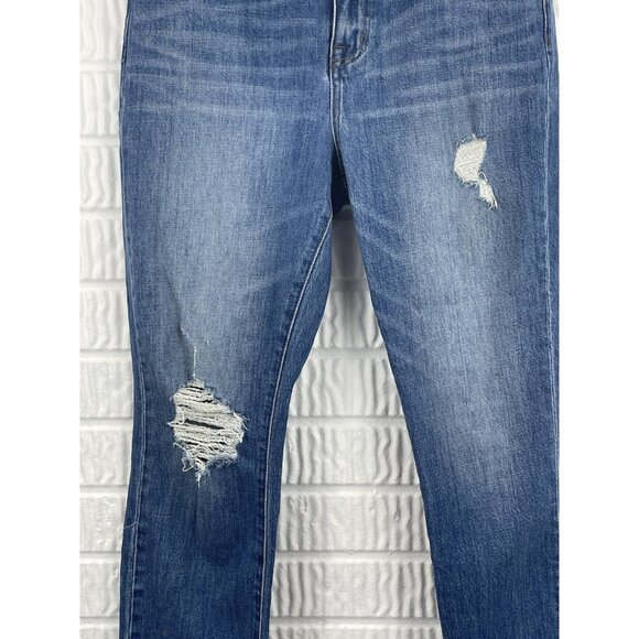 Madewell Jeans Size 27/28 High-Rise Slim BoyJean In Lita Wash: Step Hem Edition - Picture 6 of 14